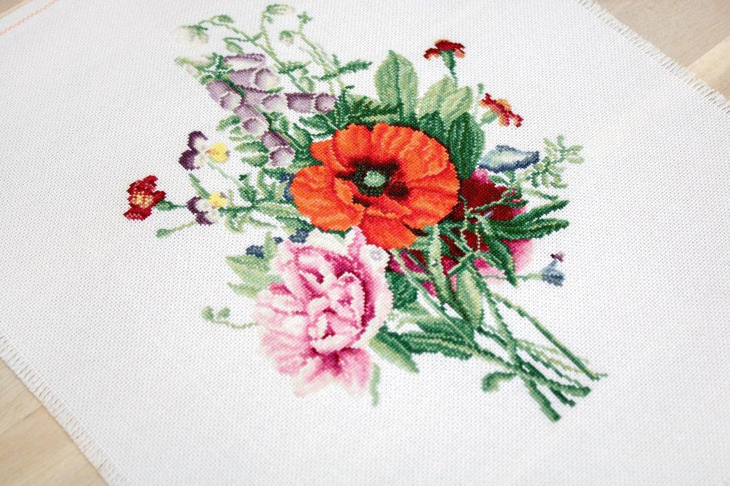 Bouquet of flowers B2350L Counted Cross-Stitch Kit - Wizardi