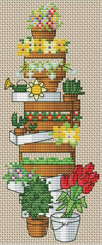 Boxes - PDF Free Cross Stitch Pattern - Wizardi