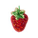 BP-295C Beadwork kit for creating brooch Crystal Art "Strawberry" - Wizardi