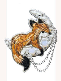 Beadwork kit for creating brooch Crystal Art Magical dream BP-372C