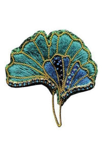 Beadwork kit for creating brooch Crystal Art Wisdom and longevity BP-373C