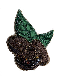 Set for making a brooch Crystal Art Coffee beans BP-378C