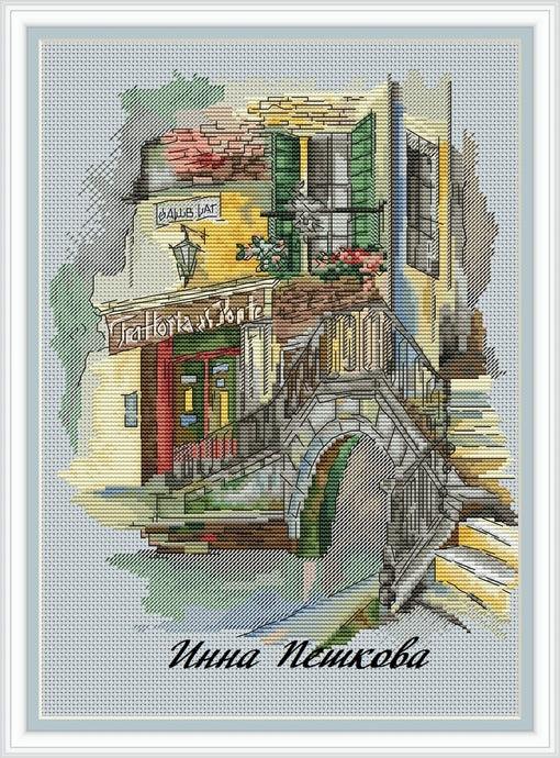 Bridges Of Venice - PDF Cross Stitch Pattern - Wizardi