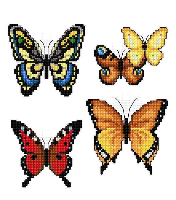 "Butterflies" 117CS Counted Cross-Stitch Kit - Wizardi