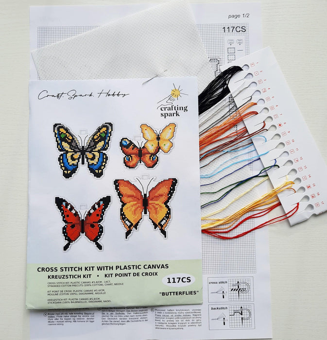 "Butterflies" 117CS Counted Cross-Stitch Kit - Wizardi