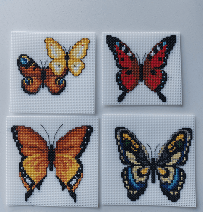 "Butterflies" 117CS Counted Cross-Stitch Kit - Wizardi