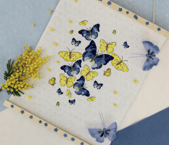 Butterflies - PDF Free Cross Stitch Pattern - Wizardi