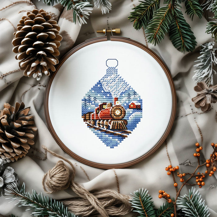 Christmas Train - PDF Cross Stitch Pattern