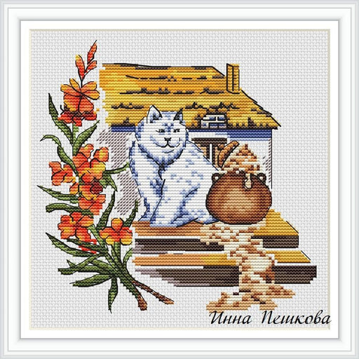 Cat - PDF Cross Stitch Pattern - Wizardi