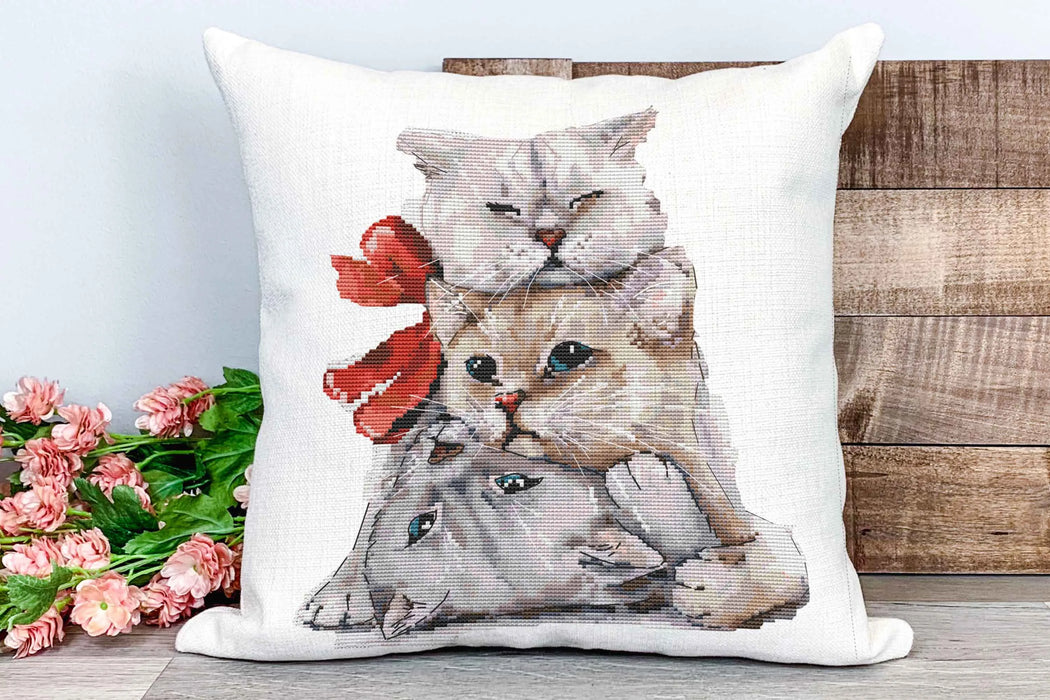 Cat Trio - PDF Cross Stitch Pattern