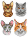 Cats 140CS Counted Cross-Stitch Kit - Wizardi