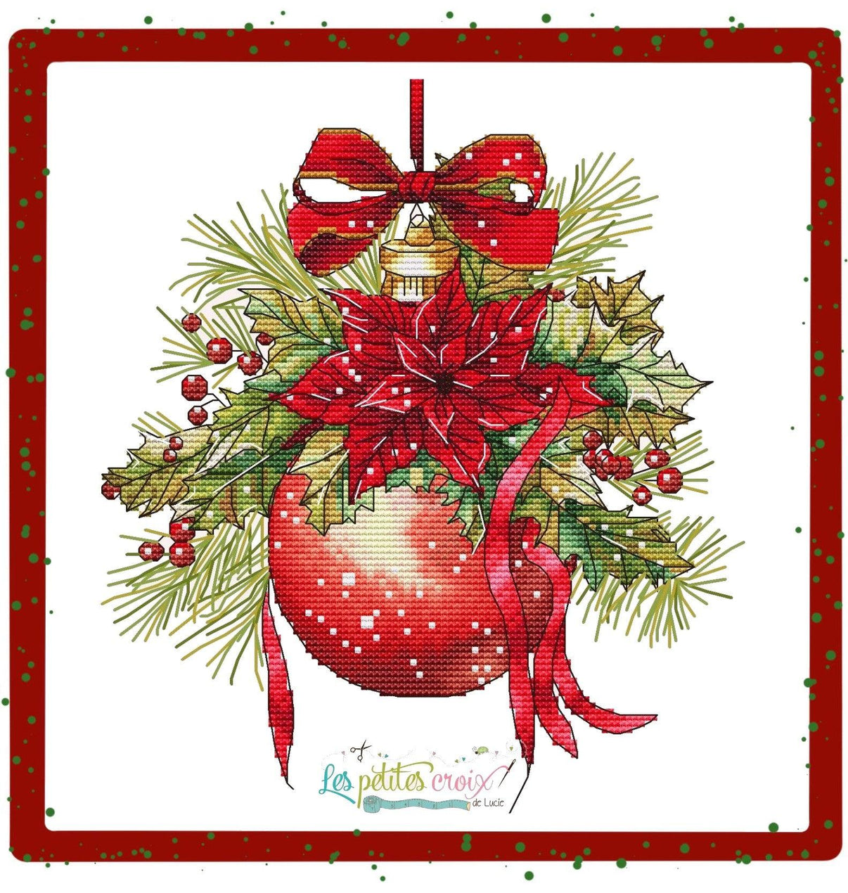 Christmas Ball - PDF Cross Stitch Pattern - Wizardi