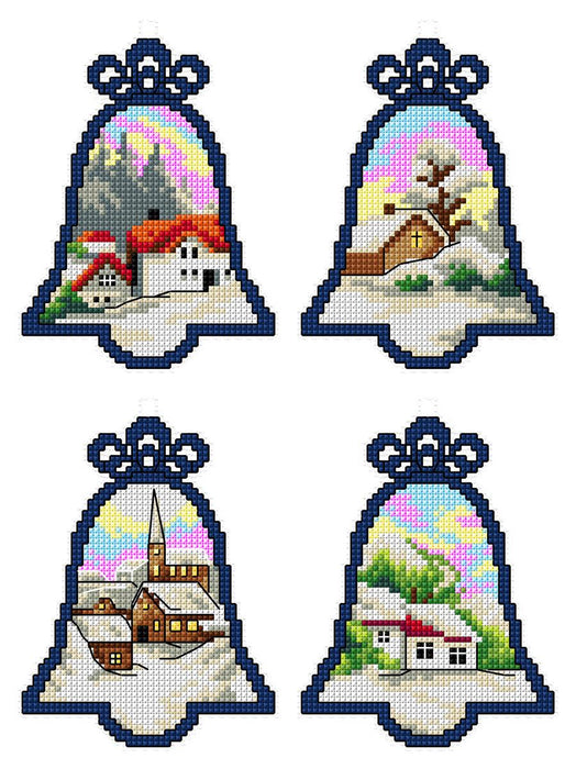 Christmas Bells 152CS Counted Cross-Stitch Kit - Wizardi