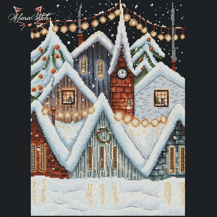 Christmas Eve - PDF Cross Stitch Pattern - Wizardi