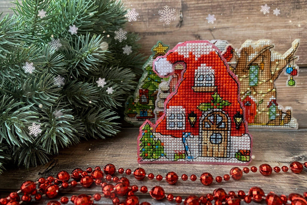 Christmas hat - PDF Cross Stitch Pattern - Wizardi