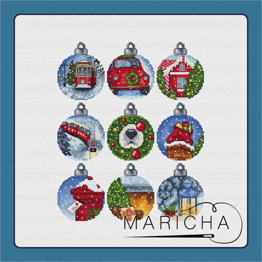 Christmas set - PDF Cross Stitch Pattern - Wizardi