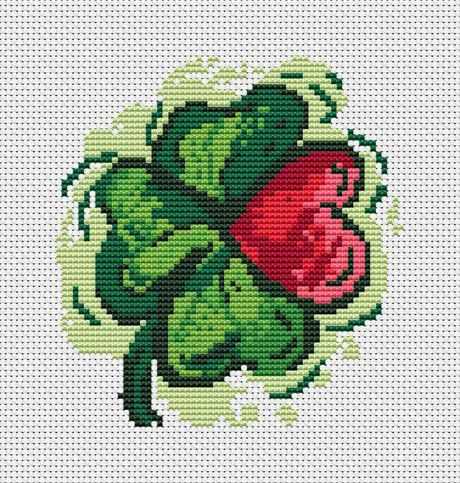 Lucky Clover - PDF Cross Stitch Pattern