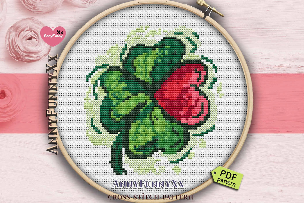 Lucky Clover - PDF Cross Stitch Pattern