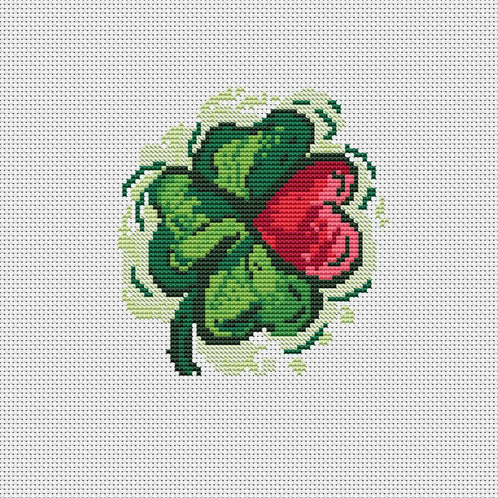 Lucky Clover - PDF Cross Stitch Pattern