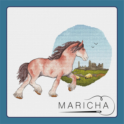 Clydesdale - PDF Cross Stitch Pattern - Wizardi