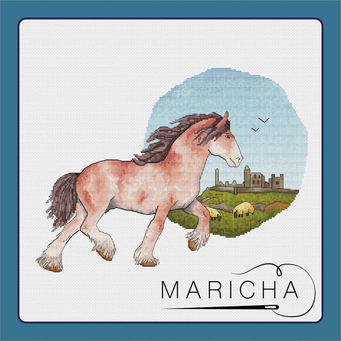 Clydesdale - PDF Cross Stitch Pattern - Wizardi