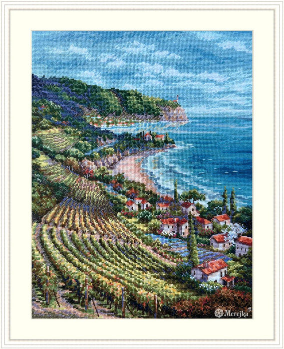 Coastline View K-226 Counted Cross-Stitch Kit - Wizardi