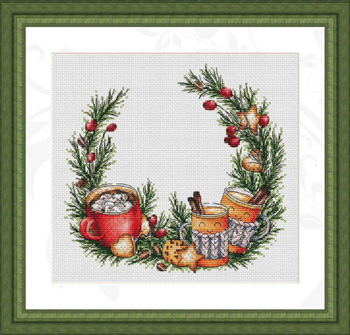 Cocoa With Cookies - PDF Cross Stitch Pattern - Wizardi