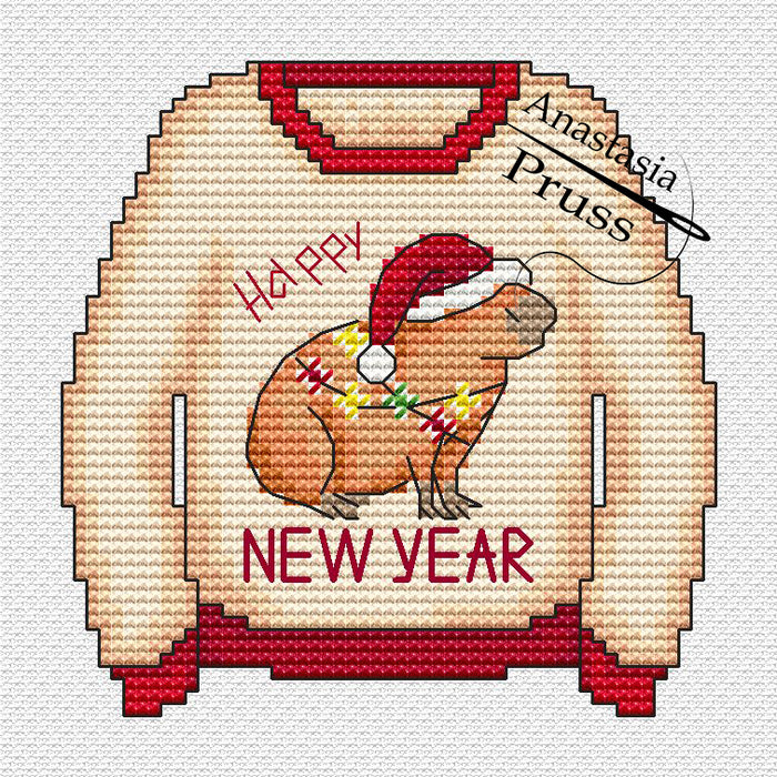 Capybara Sweater - PDF Cross Stitch Pattern