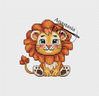 The Lion Cub - PDF Cross Stitch Pattern