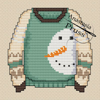 Snowman Sweater - PDF Cross Stitch Pattern