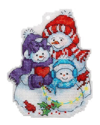 Snowman Family  Counted cross stitch kit 8033A