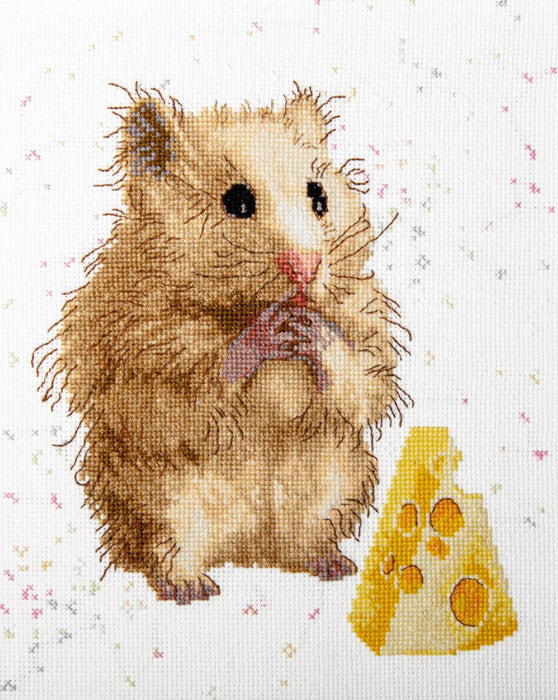 Counted cross stitch kit Hamster M-528C - Wizardi