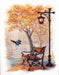 Counted cross stitch kit In the autumn park M-538C - Wizardi