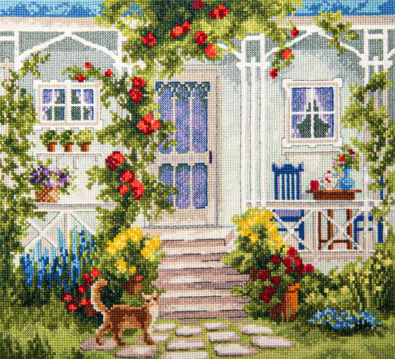 Counted cross stitch kit Terrace M-518C - Wizardi