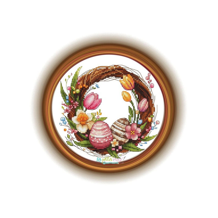 Easter Wreath - PDF Cross Stitch Pattern