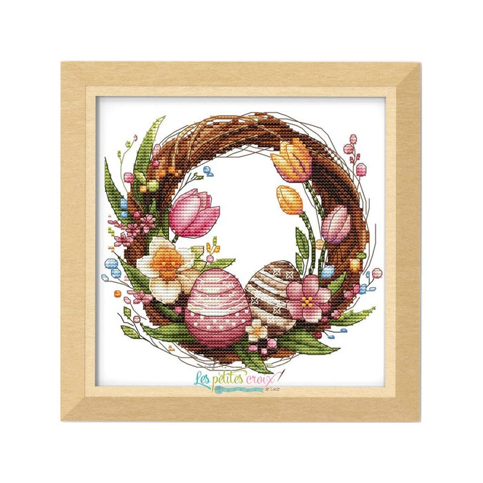 Easter Wreath - PDF Cross Stitch Pattern