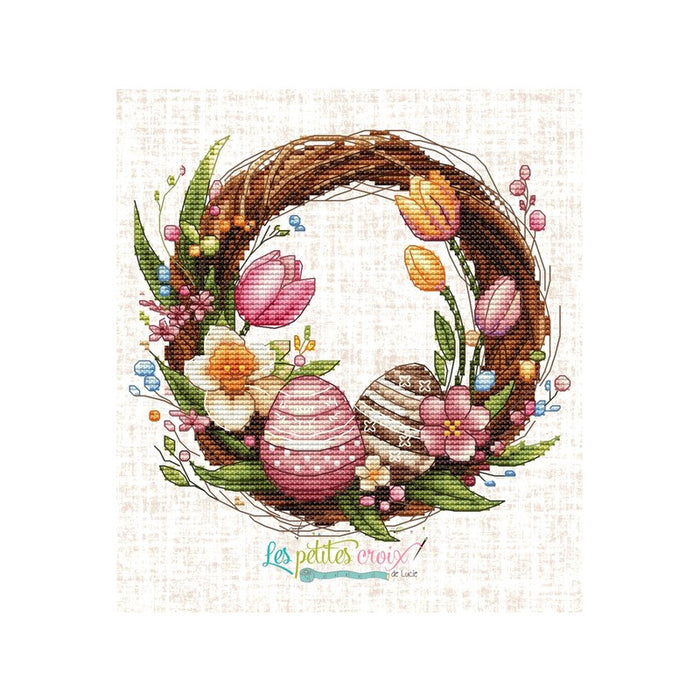 Easter Wreath - PDF Cross Stitch Pattern