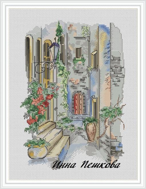 Cozy Italy - PDF Cross Stitch Pattern - Wizardi