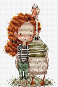 Cross Stitch Kit - Lucy and The Goose