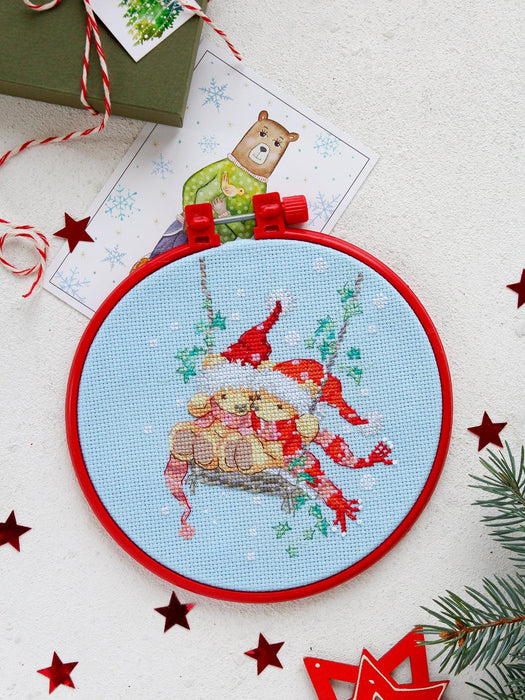 Cross stitch kit On the swing AHM-028 - Wizardi