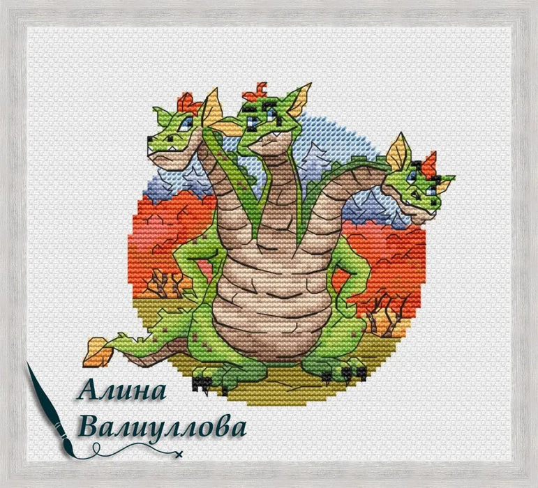 Fairy tale of Zmey Gorynych - PDF Cross Stitch Pattern