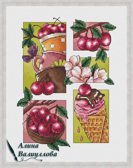 Cherry mood - PDF Cross Stitch Pattern