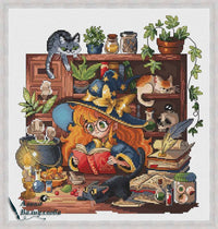 Young Sorceress - PDF Cross Stitch Pattern