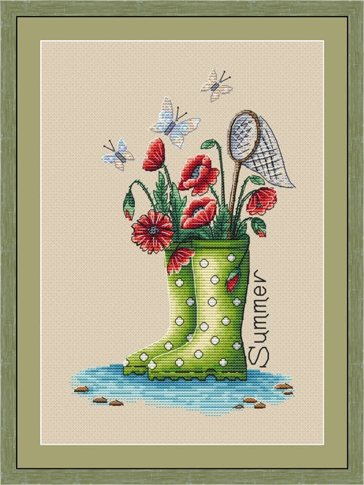 Summer rain - PDF Cross Stitch Pattern