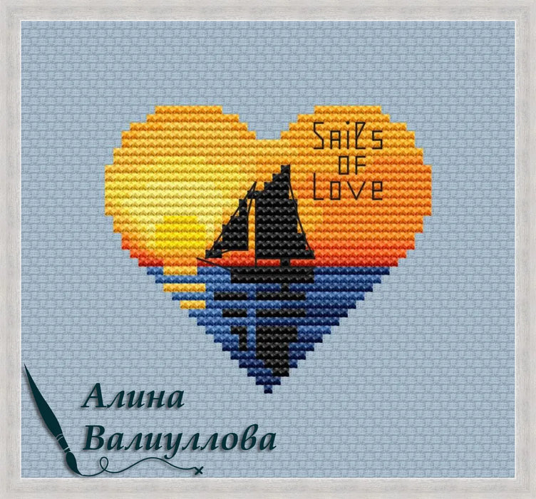 Sails of Love - PDF Cross Stitch Pattern