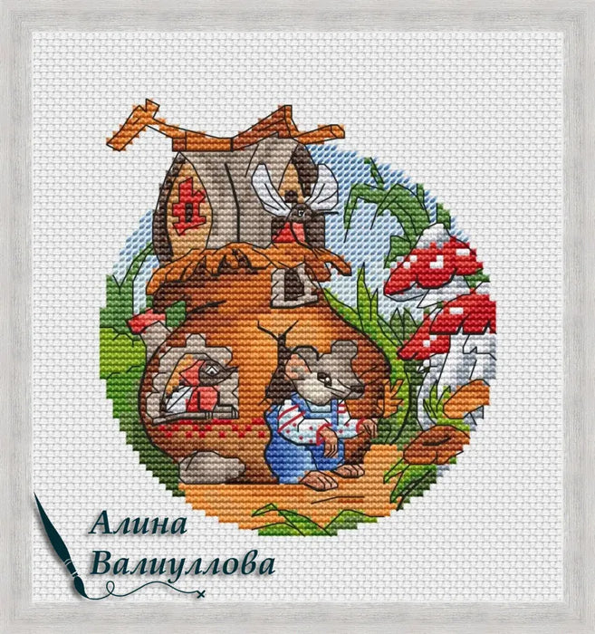 Fairy tale of Teremok - PDF Cross Stitch Pattern