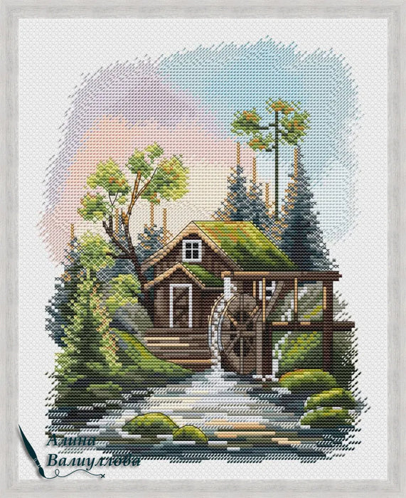 Water Mill - PDF Cross Stitch Pattern