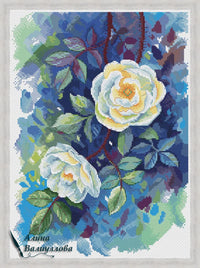 White Rosehip - PDF Cross Stitch Pattern