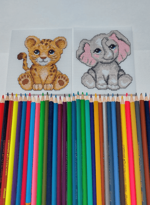 "Cute Animals" 121CS Counted Cross-Stitch Kit - Wizardi