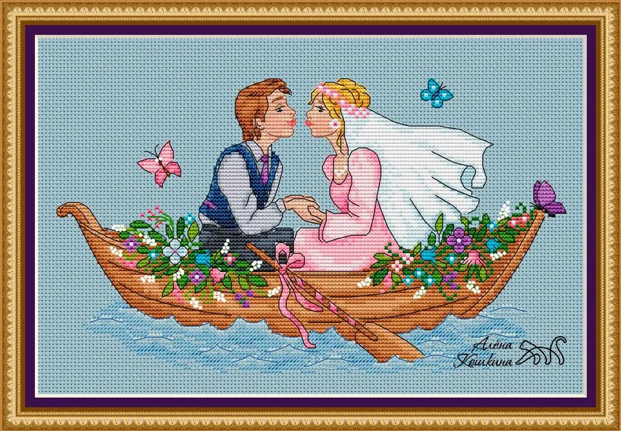 Wedding metric - PDF Cross Stitch Pattern